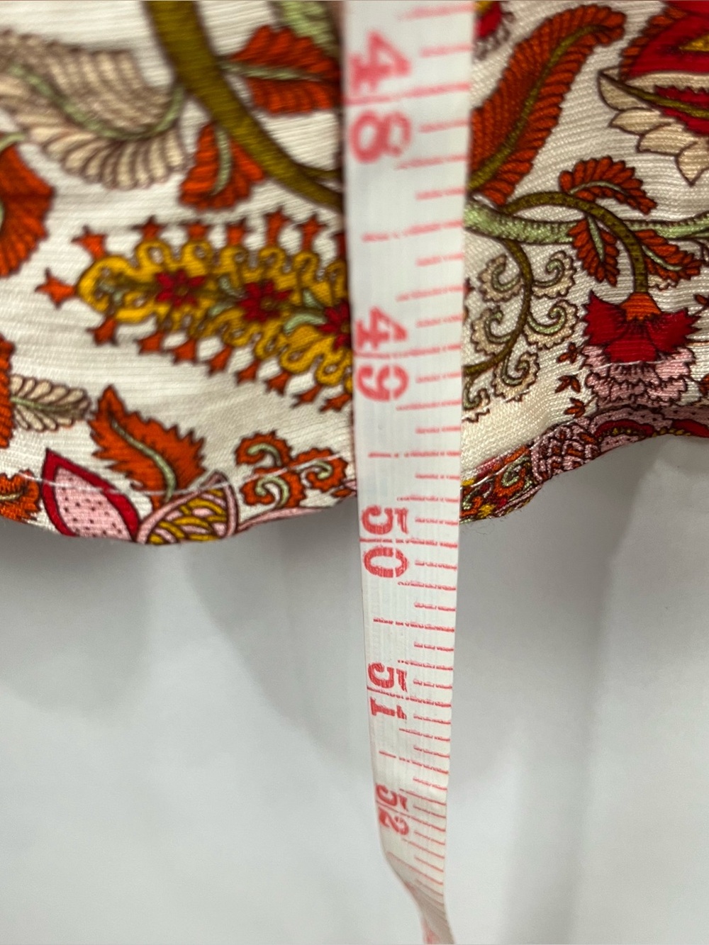 GiGiO Boho Paisley Floral Tiered Dress Puff Sleeve Pockets L - Picture 12 of 12